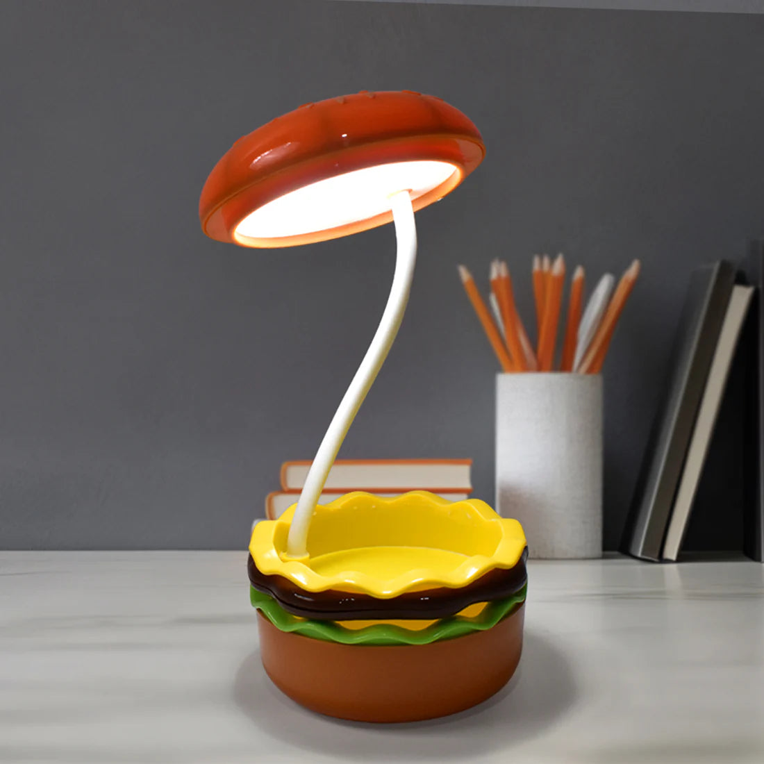 Burger LED Night Lamp – Folding & Rechargeable