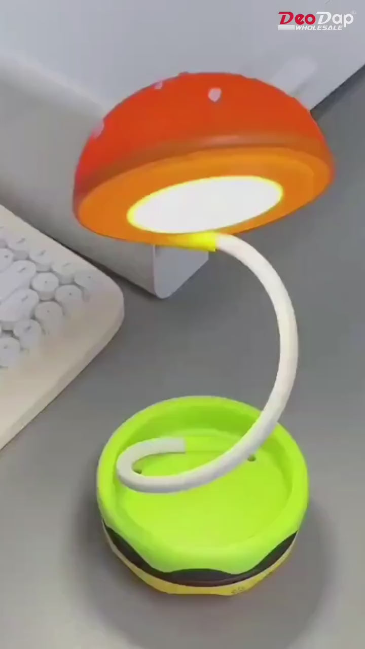 Burger LED Night Lamp – Folding & Rechargeable
